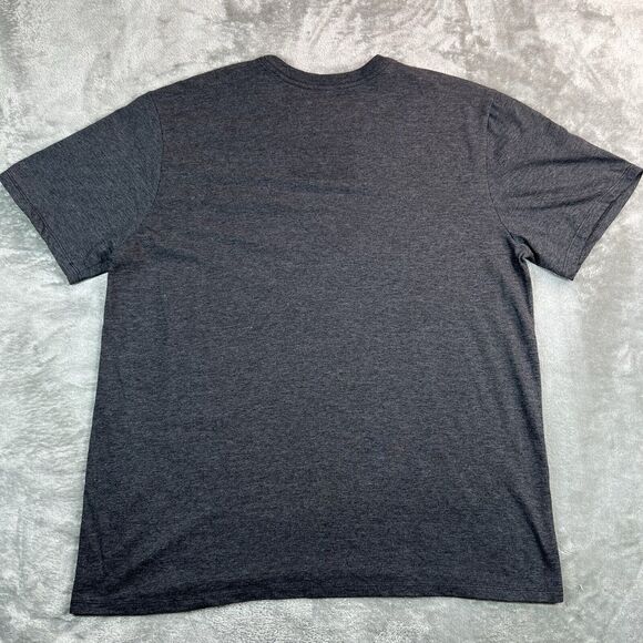 Hurley Shirt Men’s Large Gray Graphic Print Short Sleeve Crew Neck Casual - Picture 2 of 6